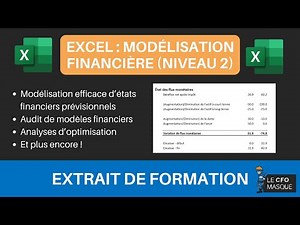 Extrait de formation – Excel - Modélisation financière (niveau 2)