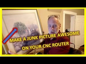 VERY COOL CNC Router Project, Old Picture Made Awesome, CNC Glass Engrave, Bobscnc CNC e4 project