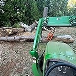 32'' Log Tongs for Tractor, Heavy Duty Log Grapple with 2 Claw Design, 360° Rotating Timber Claw Hook for Safe Log Lifting, Logging Tongs for Skidder, ATV, Truck & Firewood Handling