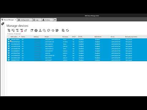 Configure IEEE802.1X certificates and activate the protocol using AXIS Device Manager