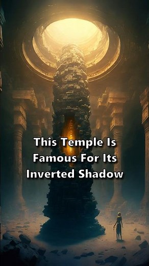 Why Does This Temple Have an Inverted Shadow?