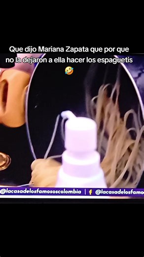Que dijo Mariana Zapata sobre los espaguetis