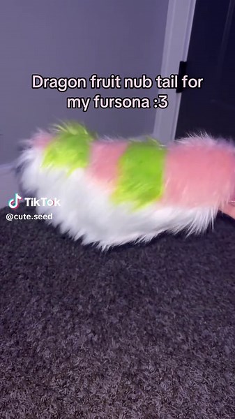 Dragon Fruit Nub Tail for My Fursona