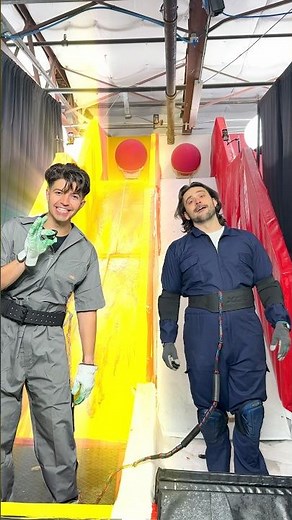 Slippery vs Sticky Slides! 🛝