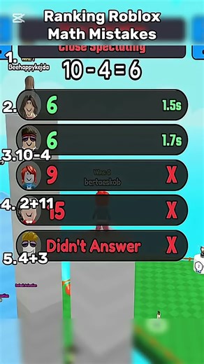 Ranking Roblox Math Mistakes #funny