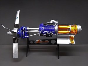Allison Prop Jet 501-D13 Engine TurboProp 1/10 Scale Model Kit Build Review Renwal Atlantis H1551
