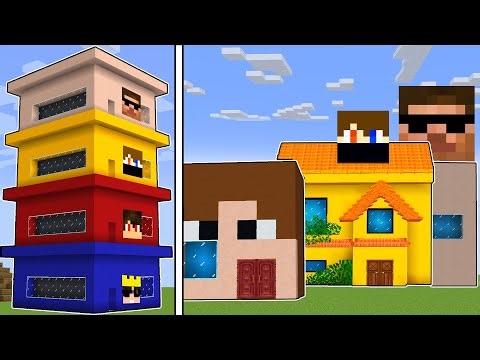 I Upgraded Youtubers Houses in Minecraft