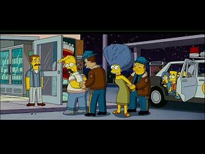 The Simpsons Movie (2007) Scene - Lights out In Springfield, Drawing poster wanted