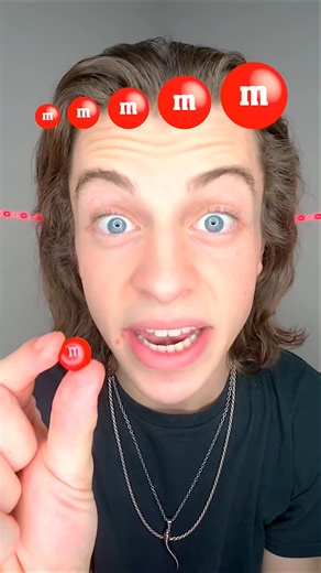 Small, Big, Giant Red M&M's!?😙😊😄🤤🥹😄🙄🙉😊🙂😊🥲😂