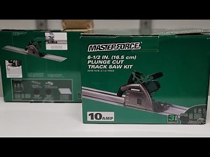 Unboxing of the masterforce 6 1/2" plunge cut tracksaw