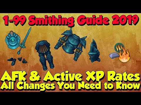 1-99/120 Smithing Guide! Fast & AFK Methods [Runescape 3] New Post-Rework