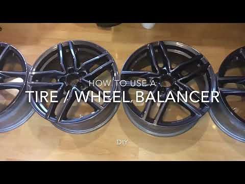 How to balance your tires with wheel balancer alloy wheels and steel rims DIY