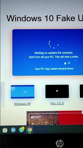 Windows Update Screen Prank 😂 | Epic Fake Loading Screen"