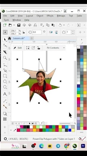 Coreldraw for beginner #trip #vector #lesson #practice #shorts lesson
