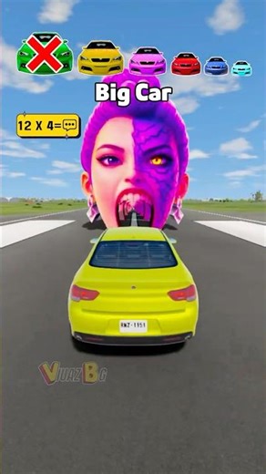 Big & Small Cars vs Rumi Half Demon #beamng #kpop #kpopdemonhunters #shorts