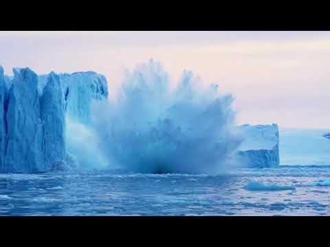 Unbelievable Glacier Crash ASMR ❄️ The Sound of Ice Breaking and Ocean Waves