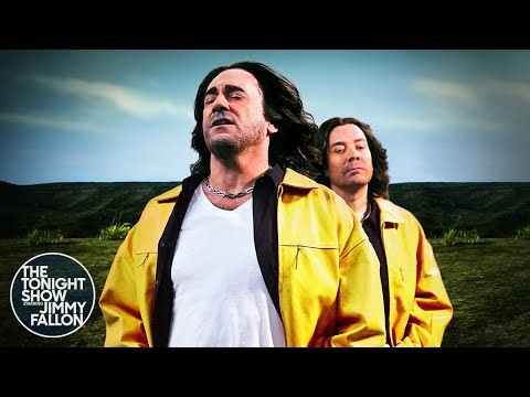 Jimmy Fallon & Jon Hamm Transform Into Creed for Hilarious ‘With Arms Wide Open’ Music Video Recreation