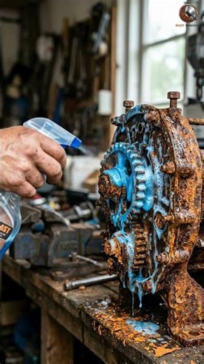 How to Remove Rust from Machine Parts | Easy DIY Rust Removal Method #rust #satisfying #shorts