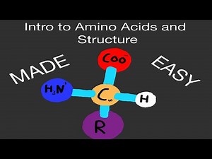 Biochemistry: Amino Acid Introduction and Structure (Made Easy!)