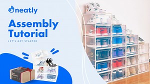 Watch Shoe Box, Clear Shoe Boxes Stackable Assembly Tutorial on Amazon Live