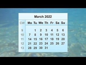 March 2022 Calendar