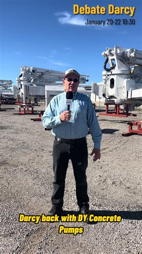 Have a strong opinion? So does Darcy. DY’s Darcy Feihle will be doing a live debate each day at World of Concrete at 10:30 a.m. in Booth C6038. Some hot topics include: Closed Loop vs Hydrollic Loop, 360 Continuous Swing Turret vs Traditional, and S-Tube vs Rock Valve. Each day, one lucky participant will win a limited-edition DY backpack packed with DY swag! Come Debate Darcy daily at 10:30 a.m., January 20–22, at Booth C6038 in the Central Hall of the Las Vegas Convention Center. #WorldOfConcr