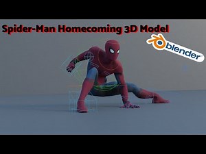 Spider Man Homecoming 3D Model (Blender)