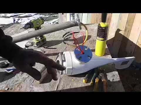 installing 400 watt wind turbine