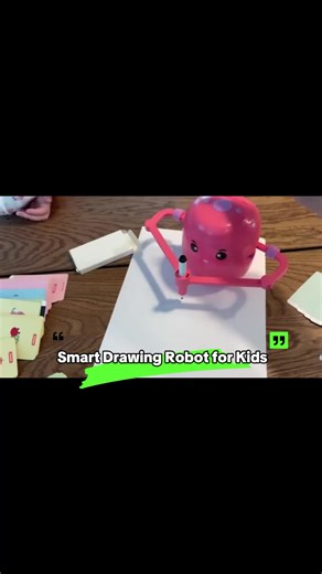 #AI #ParentingEssentials【🎨AI Drawing Toy｜Instantly Become a Little Artist!】 Tired of ordinary doodling? This smart drawing robot saves those with unsteady hands! ✨ Built-in AI vision chip recognizes the outlines of all objects Place an apple/toy car, and it automatically generates a custom sketch Smart color matching system high-precision robotic arm Faithfully recreates details—every stroke is tech art Kids can play right on the table, sparking creativity 🎯 Adults' ultimate stress reliever—wa