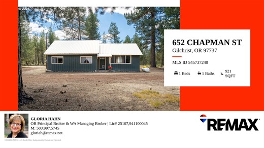 PRICED TO SELL $389,000-MOTIVATED SELLER-BRING OFFERS!! Ready for a Central Oregon get away? Rustic cabin snuggled among the pines on 5.72 wooded acres. Offering 921 Sq. Ft. the cabin is ready for you to enjoy as-is, remodel, or expand for additional living space. All utilities are in place with electricity to the cabin, a well and sepic system installed in 2007 making the property ideal for future building. Property backs to 40 acres of Oregon State Forestry land for added privacy and natural b