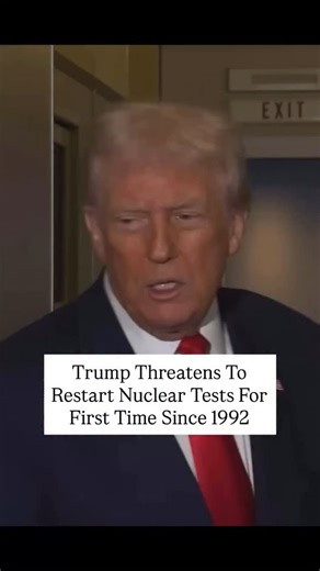 President Trump doubled down on his threat to resume U.S. nuclear testing, saying from Air Force One Thursday: “We have more nuclear weapons than anybody. We don’t do testing — we halted it many years ago. But with others doing testing, I think it’s appropriate that we do.” On Truth Social, just minutes before sitting down with Chinese President Xi Jinping, Trump wrote that due to recent actions by Russia and China, he had ordered the Department of War to “start testing our Nuclear Weapons on an