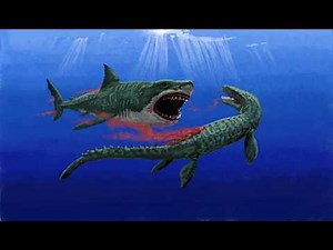 Megalodon vs Mosasaurus | The Most Brutal Ocean Battle Ever