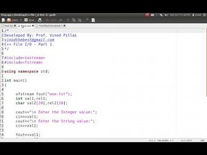 C++ File I_O Part 1