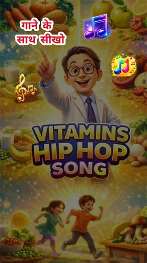 Vitamins Rap Song | Eat Smart, Stay Strong 🎵 #ytshorts #trending