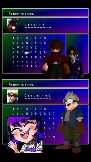 What are your FFVII characters custom names? 🤣