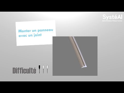 Montage d'un panneau sur profilé aluminium avec joint - SystéAl