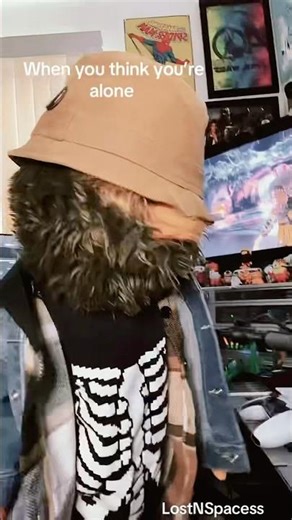 When you think you’re alone #funny #puppet #memes