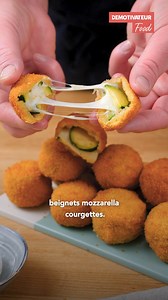 6.2K views · 79 reactions | Croustillez de gourmandise avec les beignets de courgettes à la mozzarella ultra-fondante ! | Demotivateur Food | Facebook