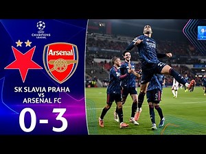 Slavia Praha vs Arsenal 0-3 Highlights Goals | UEFA Champions League 2025 | arsenal slavia praha
