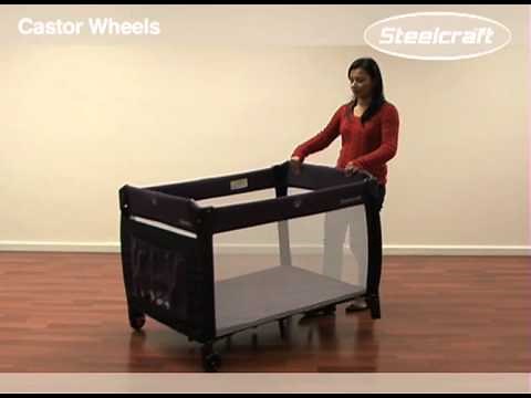 Steelcraft Siesta Portable Cot Baby Mode Melbourne Australia