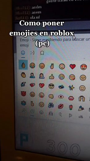 Mini tutorial de como poner emojies en Roblox (pc) :D /// #xybzca #fyp #parati #foryou #tiktok #Roblox #tutoriales