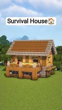 Minecraft Starter Survival House🏠 #minecraft