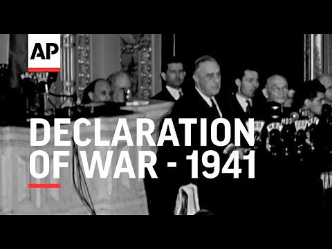 Declaration of War - 1941 | Movietone Moment | 11 December 2020