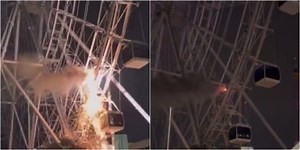 Sparks Fly Causing Fire and Power Outrage on The Wheel at Icon Park! | Chip and Company