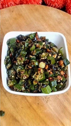 Vendakkai Fry 😋 | Perfect Side Dish in 10 mins 🔥 #Shorts