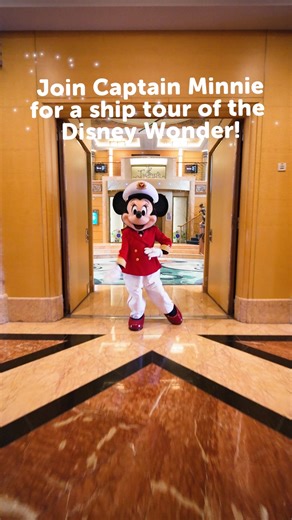 All aboard the Disney Wonder! 🚢✨ Join Captain Minnie for a tour of the ship - where magic, fun and adventure await at every turn. | Disney Cruise Line