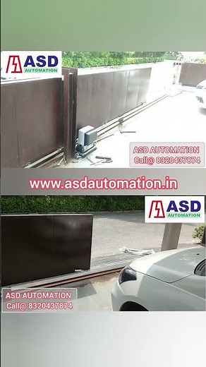 Space-Saving Automated Double Sliding Gate with Half-Opening Feature - ASD AUTOMATION