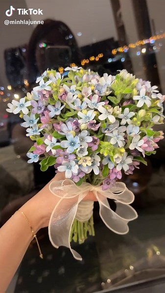 Bó Hoa Cưới Sao Xanh - Hoa Lam Tinh và Ý Nghĩa