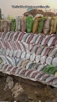 Vertical load test on routine pile..#civilengineering #constructionequipment #construction #civil