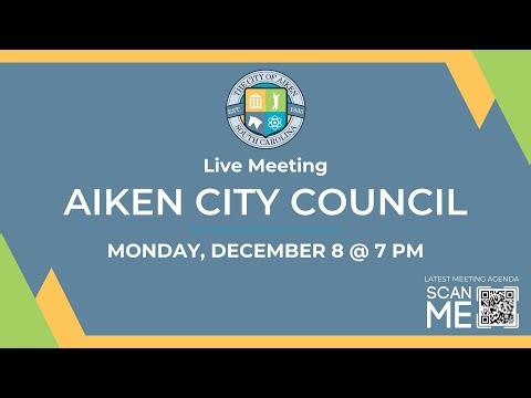 Aiken City Council Meeting December 8, 2025